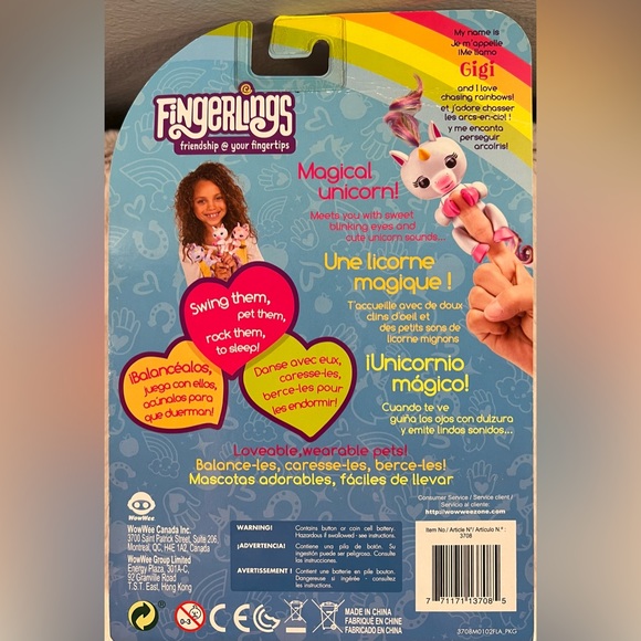 Fingerlings Baby Unicorn, Gigi, Interactive Pet - Picture 3 of 6